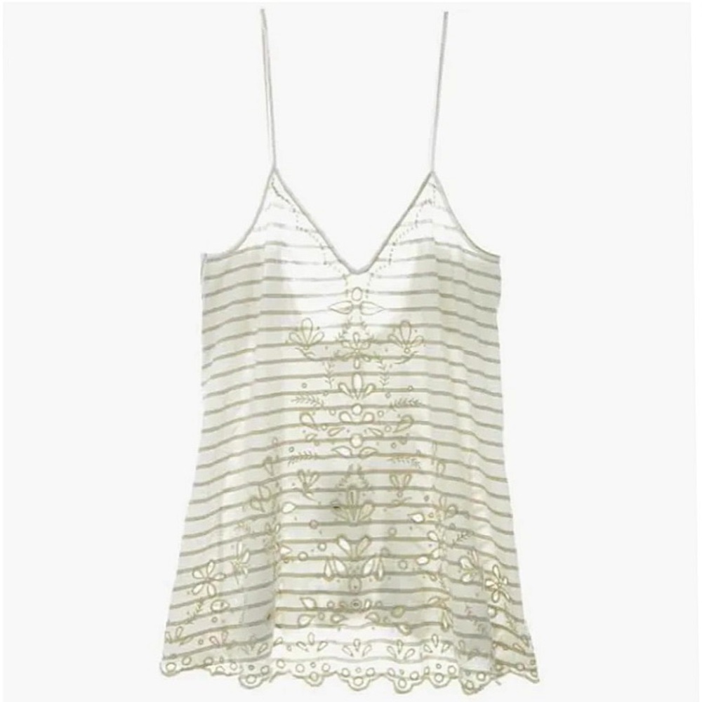 FREE PEOPLE Sefaring Striped Embroidered Top - Picture 5 of 8
